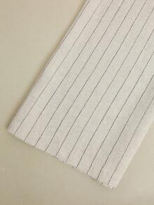 Franclia Women's Striped Pleated Button Casual Versatile Wide Leg Pants For Daily Wear - Multicolor - View 3