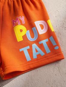 LOONEY TUNES X SHEIN 女婴短袖T恤套装 - 白色 - 查看 5