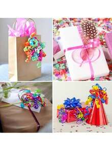 1 Gulungan Pita Keriting Metalik Warna Solid, Digunakan untuk Kerajinan Tangan, Hadiah, dan Dekorasi - Pita Balon Keriting 100 Yard, Digunakan untuk Pernikahan, Ulang Tahun, dll! - warna-warni - View 11