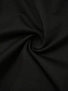 Levarali Damen Schwarze Herbst Klassisch Elegant Party Spitze Strass Schlaghose, Einfarbig Glockenform Petite Business lässig Arbeits Stilvoll - Schwarz - Übersicht 3