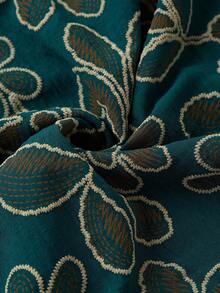 Ellevyn 女士印花简约休闲圆领短裙 - 綠色 - 查看 5