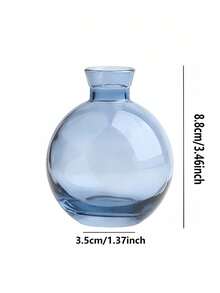 1 set modern minimalistisk mini-glasvas transparent kreativ hydroponisk blombehållare för vardagsrumsinredning - A - Visa 5