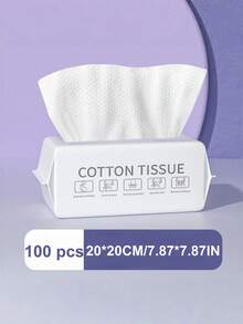 一次性面巾纸，加厚柔软干湿两用面巾，用于洗脸和擦干，清洁、护肤和卸妆，旅行、办公、返校用品 - 珍珠紋 - 查看 4