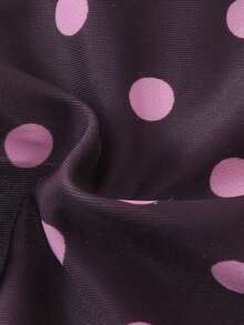 Swim Mod 女士新款甜美波点荷叶边比基尼套装，夏季海滩度假装 - 彩色 - 查看 4