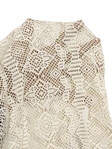 Elaquor Conjunto de tankini de traje de baño de talla grande con textura de unicolor - Albaricoque - Ver 7