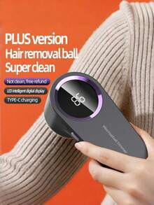 Teckwe [Hair Depilator] Electric Fabric Shaver, Clothing Liner - Reusable, Portable, Easy To Clean, Displays Remaining Battery, Suitable For Home, Apartment, And Christmas Gifts(Equipped With A 500mAh Lithium Battery) - one size fits all - View 3