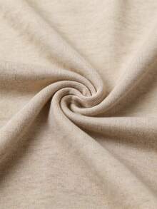 SHEIN Tall 两色可选 女士抽绳腰宽松休闲阔腿裤 阔腿家居裤 抽绳家居裤 宽松家居裤 舒适家居裤，秋季，女士秋装，女士冬装 - 棕色 - 查看 3