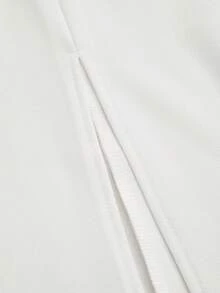 Balvessa Vestido elegante de Body ceñido con botones, cintura dividida y cinco mangas, adecuado para uso diario, vacaciones, salidas y fiestas, primavera/verano - Blanco - Ver 6