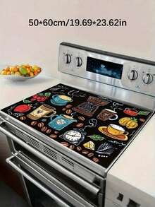 One-Piece, Flat Stove Guard Pad, With A Cover, Suitable For Kitchen Utensils. It Is Applicable To Induction Stoves, Glass Stoves, Multi-Functional Scratch-Resistant Pads, And Can Also Be Used As Mouse Pads For Ovens, Washing Machines And Dryers, As Well As Kitchen Decorations. - Multicolor - View 8
