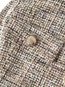 Ellevyn Elastic Wool Sleeveless Top With Metal Buckle, Elegant Office Shirt - Multicolor - View 4