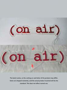 لافتة نيون "On Air" للاعبين - لافتة LED حمراء باردة للبث/التسجيل للاستوديوهات والجدران وغرف النوم وغرف الألعاب، تعمل بطاقة USB - الأحمر - مشاهدة 6