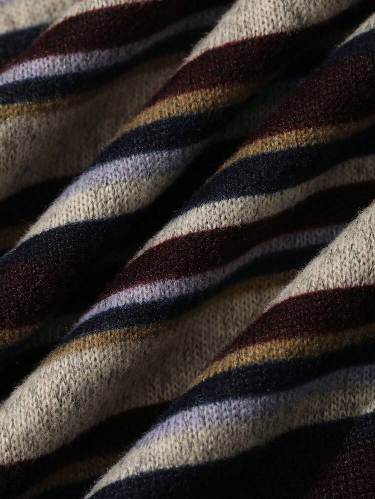 Young Boy Striped Round Neck Casual Loose Short Sleeve T-Shirt Spring Summer