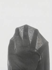 ROMWE Grunge Punk Millennium Y2K Style Deep Draped Neck Cross Metal Rivet Fitted Camisole - Light Grey - View 5