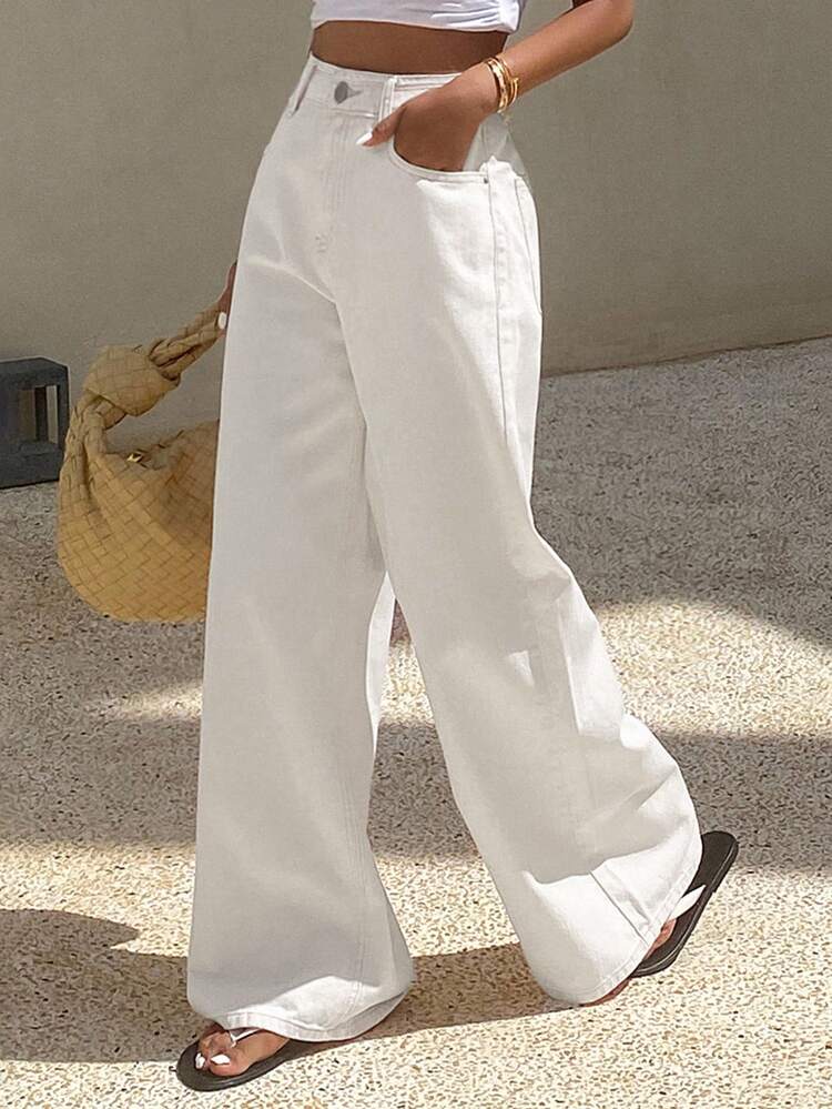 Women's Loose Casual Straight Leg Jeans, New Summer Style