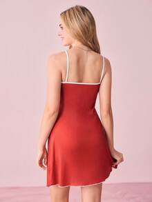 Bonmuse SD2 Women's Milk Silk Digital Print Pajama Night Dress, 140g - Multicolor - View 2