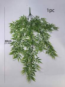 1株绿色仿真桉树藤蔓 - 逼真的塑料悬挂植物，适合室内外装饰，非常适合家居、房间、婚礼和情人节装饰，仿真植物家居装饰 - 橄欖綠 - 查看 10