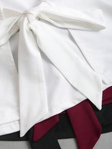 Sweetra 女士夏季新款简约百搭束腰针织背心，纯色无袖T恤套装 - 彩色 - 查看 7