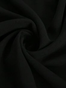 Plussiva Plus Size Maternity Solid Color Minimalist Casual Short Sleeve Dress - Black - View 8