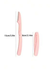 Portable Eyebrow Trimmer, Set Of 3, Foldable Eyebrow Razor Blades, Makeup Tool For Women - Multicolor - View 9