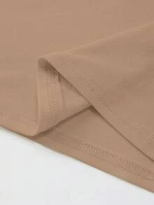 EMERY ROSE 大码女式纯色修身圆领T恤 - 彩色 - 查看 5