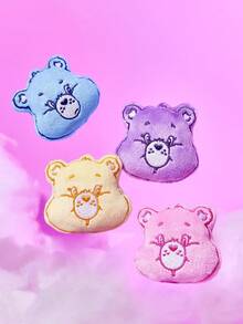 SHEIN X Care Bears 1/3pcs Cute Bear Shape Refrigerator Sticker, Pink/Purple/Blue, The Back Contains Magnets, Which Can Be Attached To The Refrigerator And Various Metals. - Multicolor - View 5