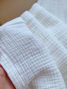 Comfortcana 女士印花系带腰部阔腿宽松裤 - 白色 - 查看 5