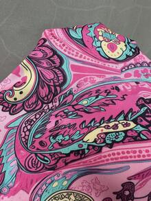 Sunnyshic 时尚休闲度假风无肩带收腰喇叭裙设计，色彩缤纷的欧美性感女士夏季新款连衣裙 - 彩色 - 查看 8