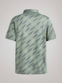 Officeau 1 件男士夏季迷彩高尔夫 Polo 衫，短袖休闲旅行装 - 綠色 - 查看 2