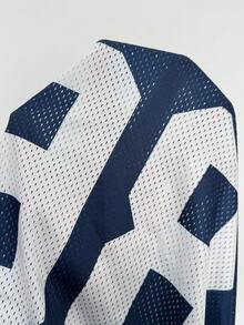 Coolane 女士夏季街头风休闲运动印花透气网眼宽松针织T恤 - 彩色 - 查看 6