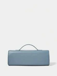SHECARRY Women Solid Color Simple Tote Bag, Casual Daily Use Handbag, Red Purse Valentines - Dusty Blue - View 4