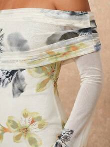 Lumalex Đầm dài tay màu vàng thanh lịch in hoa, trễ vai, xếp ly, ôm sát cơ thể, dành cho nữ, thích hợp cho mùa đông thu, dạ hội, tiệc tùng, tiệc chiêu đãi, kín đáo, sang trọng, lễ hội, đi chơi, kỳ nghỉ, ngoài trời, tiệc cưới, tiệc năm mới, đính sequin, phong cách dự tiệc, dạ hội, tiệc đêm, đầm dự tiệc cho mùa thu, hè, đầm dự lễ, đầm gợi cảm, đầm vàng, đầm đi chơi, đầm hẹn hò, đầm ngày Valentine, trang phục Valentine cho nữ. - Màu be - Xem 4