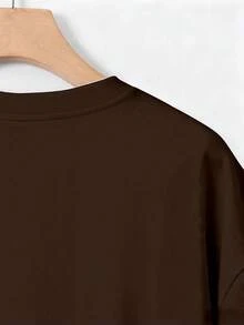 Men's Casual Short Sleeve Crew Neck T-Shirt With Racing Street Slogan Print - 紅白色 - 查看 4