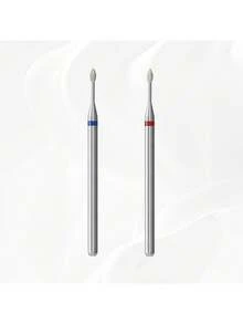 Mũi khoan móng tay kim cương mini hình ngọn lửa Hytoos 3/32", mũi khoan móng tay kim cương chuyên nghiệp để làm sạch biểu bì, loại bỏ da chết, chuẩn bị móng, xoay hai chiều, dụng cụ làm móng chuyên nghiệp tại salon. - Nhiều màu - Xem 1