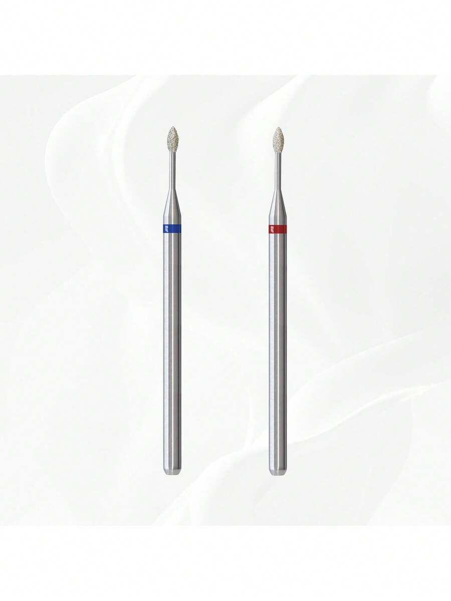 Mũi khoan móng tay kim cương mini hình ngọn lửa Hytoos 3/32", mũi khoan móng tay kim cương chuyên nghiệp để làm sạch biểu bì, loại bỏ da chết, chuẩn bị móng, xoay hai chiều, dụng cụ làm móng chuyên nghiệp tại salon. - Nhiều màu - Xem 1