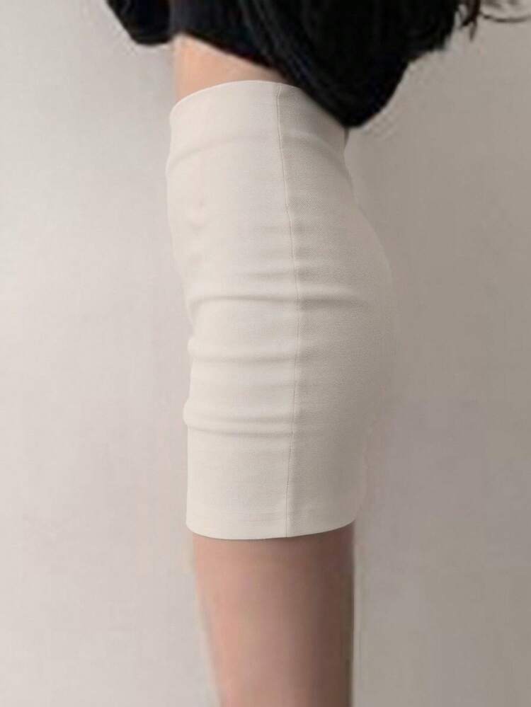 Women's Solid Color Bodycon Pencil Skirt