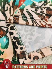 Rovax Đầm ngắn ôm dáng, cổ chữ V, có mũ trùm đầu, họa tiết da báo dành cho nữ, thích hợp cho kỳ nghỉ, lễ hội chủ đề động vật, tiệc tùng sôi động, Ibiza, du lịch, bãi biển mùa hè và các dịp khác. - Nhiều màu - Xem 6