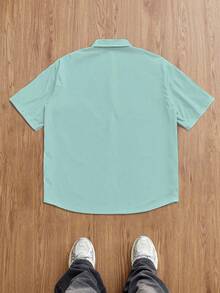 Manfinity RSRT Men's Casual Vacation Printed Button-Down Short Sleeve Shirt - Multicolor - View 2