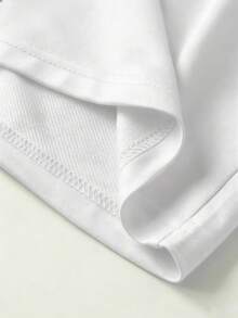 Manfinity LEGND Loose Men's Cartoon Graphic Drawstring Waist Shorts - White - View 3