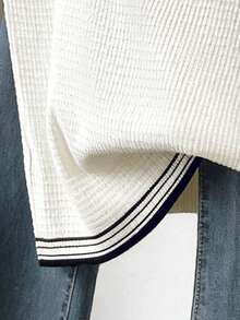 INAWLY Women's Casual Minimalist Knit Tank Top - White - View 6