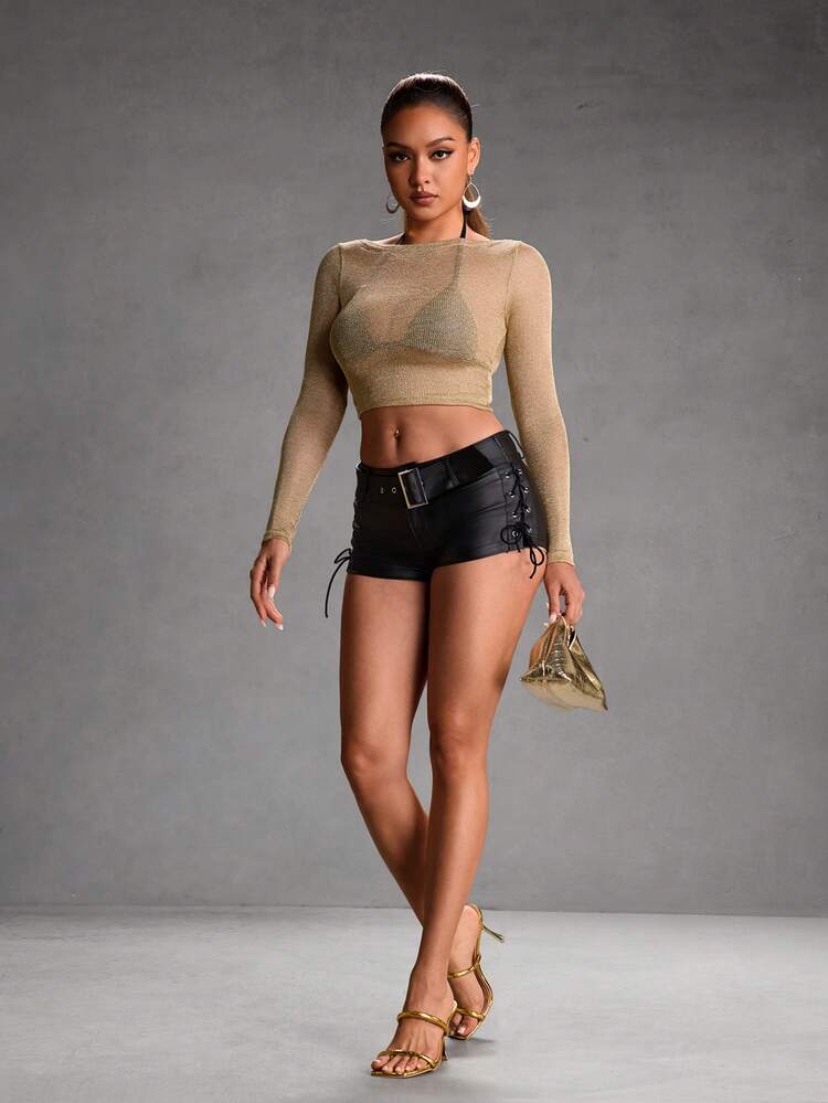 CUCCOO SZL Gold High Heel Sandals, Luxurious And Eye-Catching Style, With Square Toe, Multi-Strap And Plaid Texture, Suitable For Fashion-Loving Women, Applicable For Party, Fashion Photoshoot And Other Occasions Prom Heels