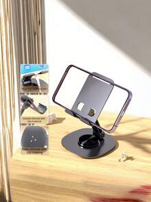 1PC Desktop Rotatable Foldable Adjustable Sturdy Stable Holder Stand For Tablet Phone Universal Hands Free Bracket Livecast Streaming Video Watching Office Cooking Home Portable - A - View 6