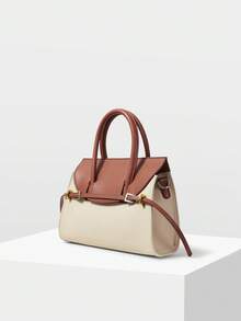 MOTF PREMIUM WOMEN HANDBAG - white brown - View 2