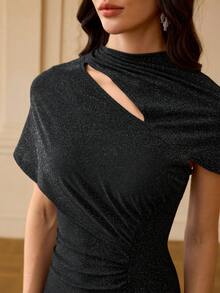 ZEYLAH ĐẦM MIDI THANH LỊCH & SANG TRỌNG VỚI THIẾT KẾ XẾP NẾP DÀNH CHO NỮ - màu đen - Xem 2