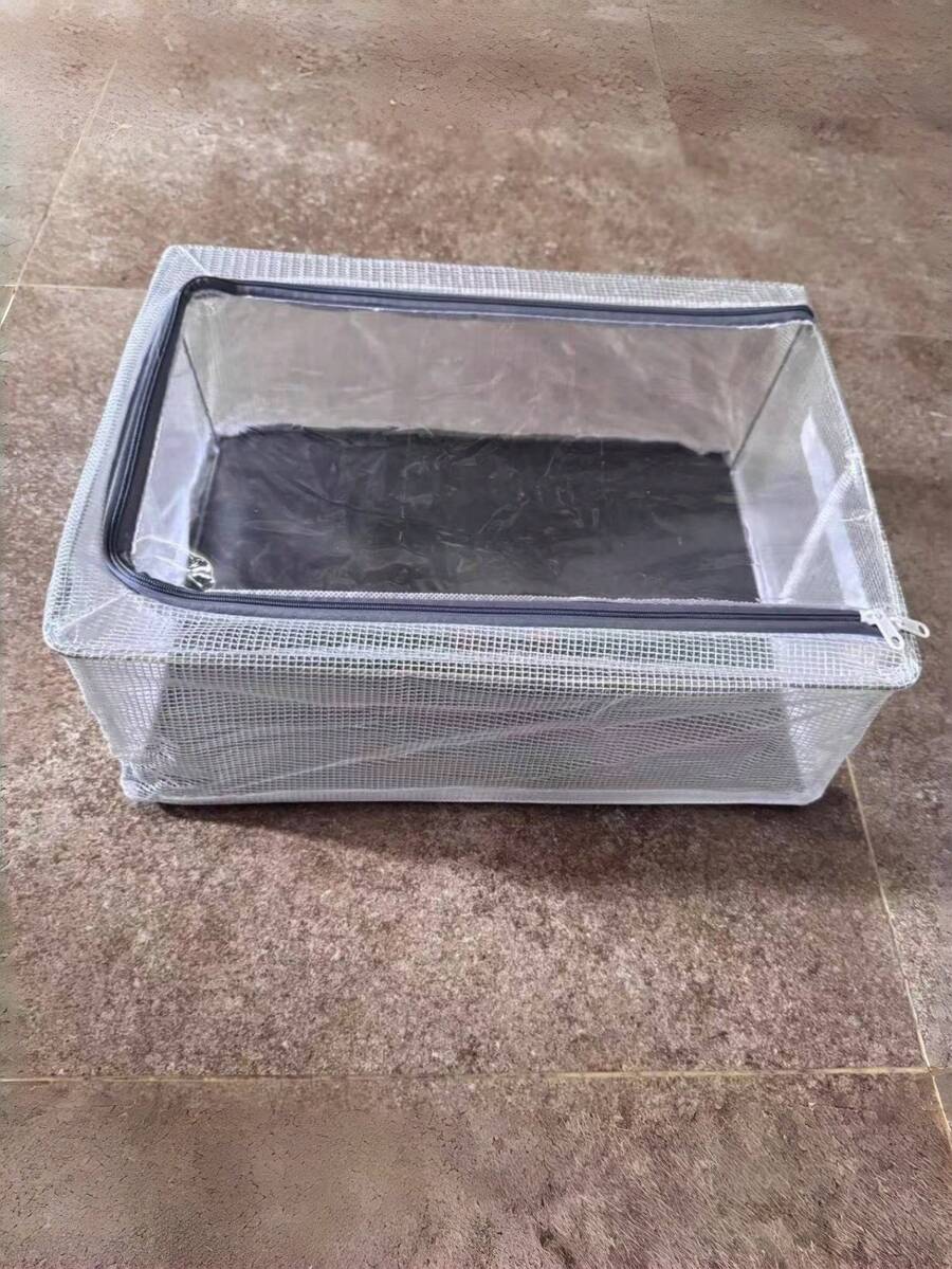 1pc Transparent Collapsible Shoe Storage Box, Space Saving Shoe Rack For Home, Dust-Proof Shoe Organizer Box - Transparent - View 1