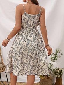 Breezaya Plus Size Spring French Countryside Summer Vacation Casual Elegant Dress - Multicolor - View 2