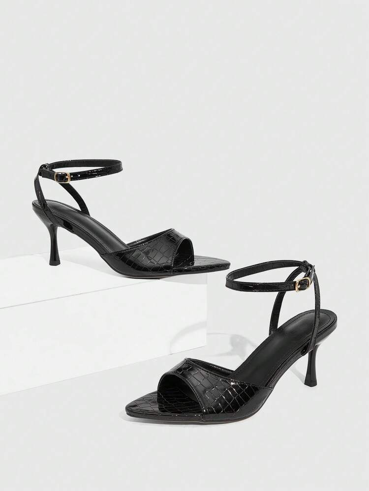 CUCCOO SZL Fashionable And Sexy High-Heeled Sandals For Ladies With Shiny Rhinestone Strap Design, High-Heeled Sandals For Banquets And Parties Prom Heels