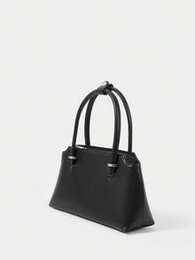 SHECARRY Ladies Handbag, Exquisite And Minimalist Commuter Bag - Black - View 2
