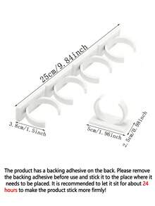 Giá đựng đồ nhà bếp / Giá đựng lọ gia vị Kẹp miệng chai đơn giản Kẹp thực phẩm Kẹp nhà bếp - trắng - Xem 5