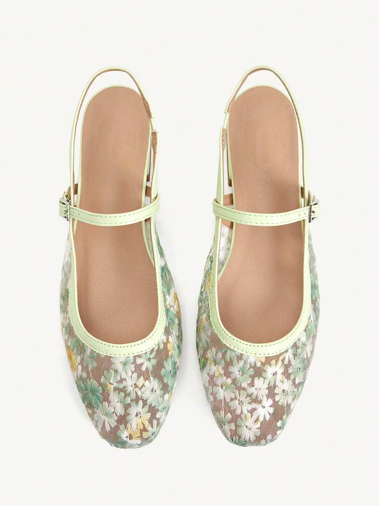 CUCCOO CHICEST Women's Mary Jane Flats, Simple Design With Ankle Strap, Suitable For Commuting, Dating, Gatherings, Parties, Holidays And Vacations For Christmas Summer Shoes Wedding Shoes Bride Shoes