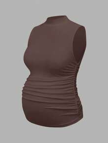 Modmama 2pcs Maternity Casual Comfortable Solid Color Sleeveless Tank Tops - Multicolor - View 7